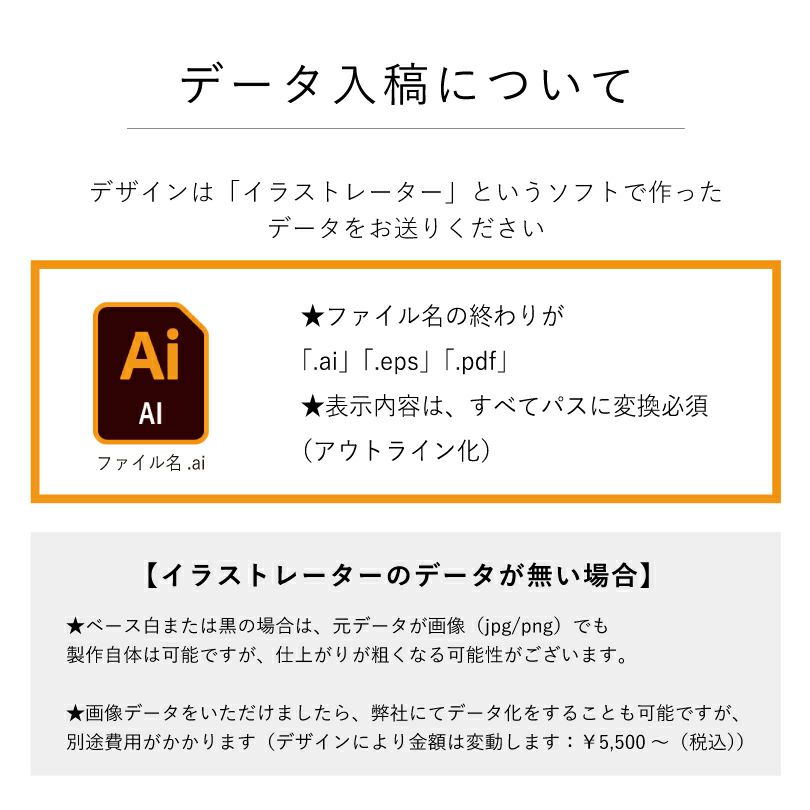 データ入稿方法　イラストレーターの入稿の仕方