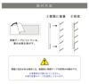 看板の取付方法　施工の説明　両面テープ止め