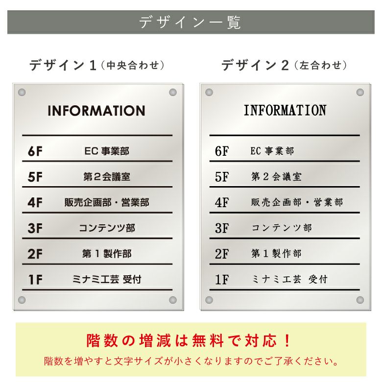 看板デザイン　デザイン例　製作例