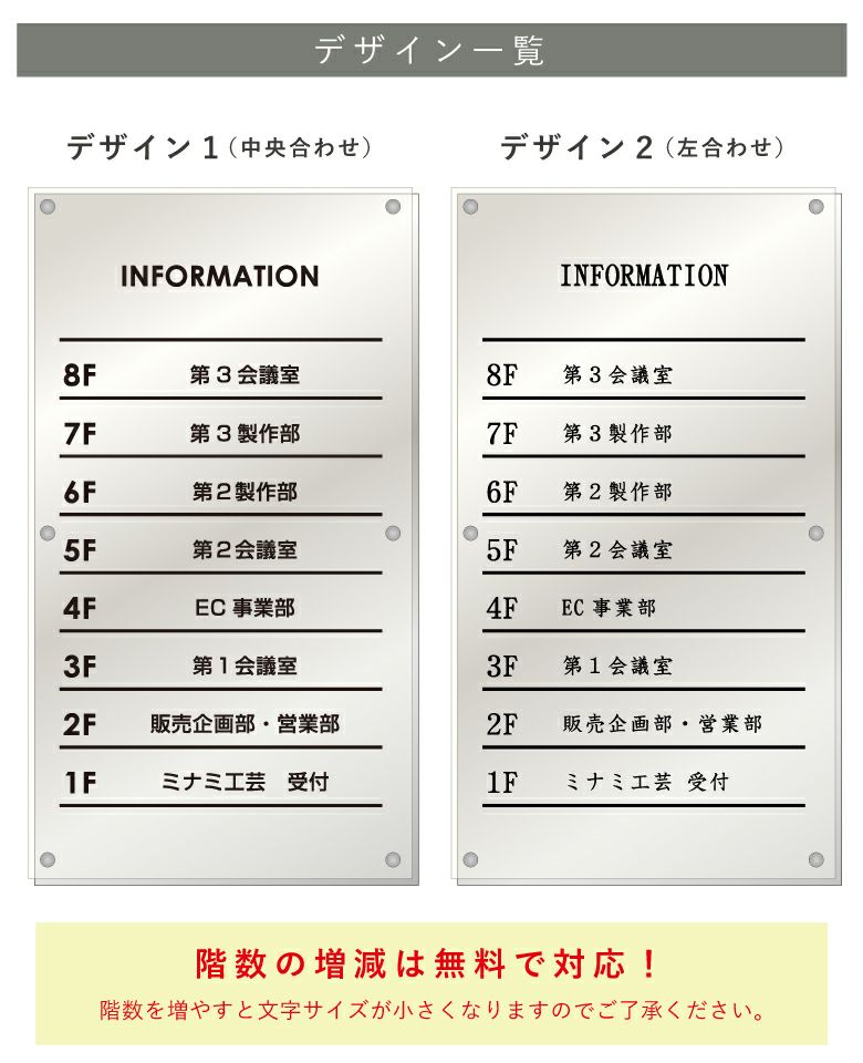 看板デザイン　デザイン例　製作例