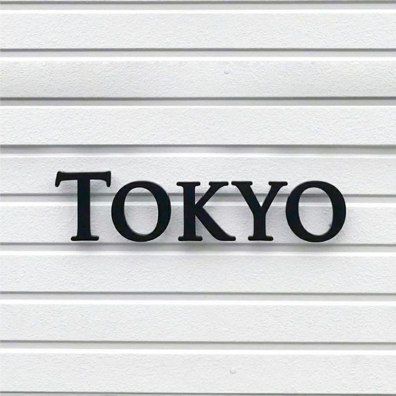 ステンレス切り文字 焼付塗装　切り文字看板 ステンレスの看板