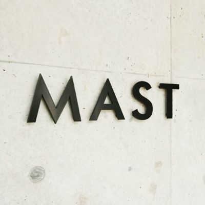 ステンレス切り文字看板　焼付塗装仕上げ 会社銘板 事務所看板