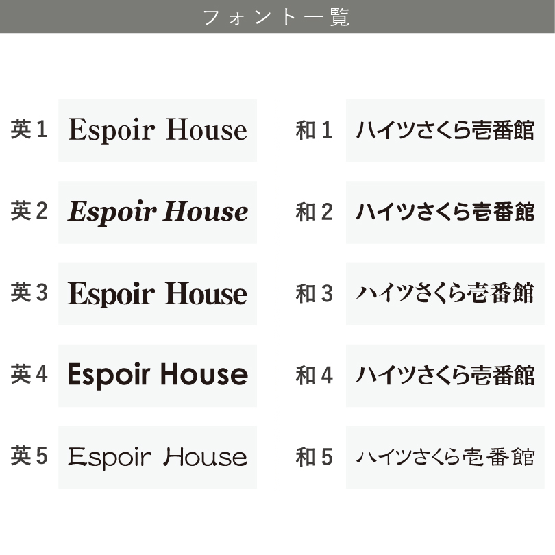 銘板館ライト　看板仕様図面　看板図面　仕様図面