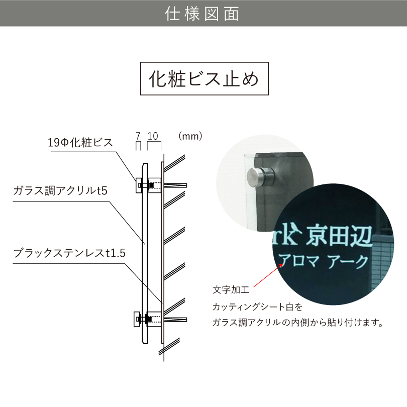 看板仕様図面　看板図面