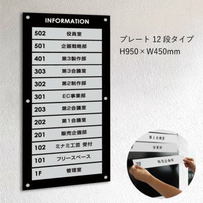 インフォメーションサイン　案内板　階数案内板