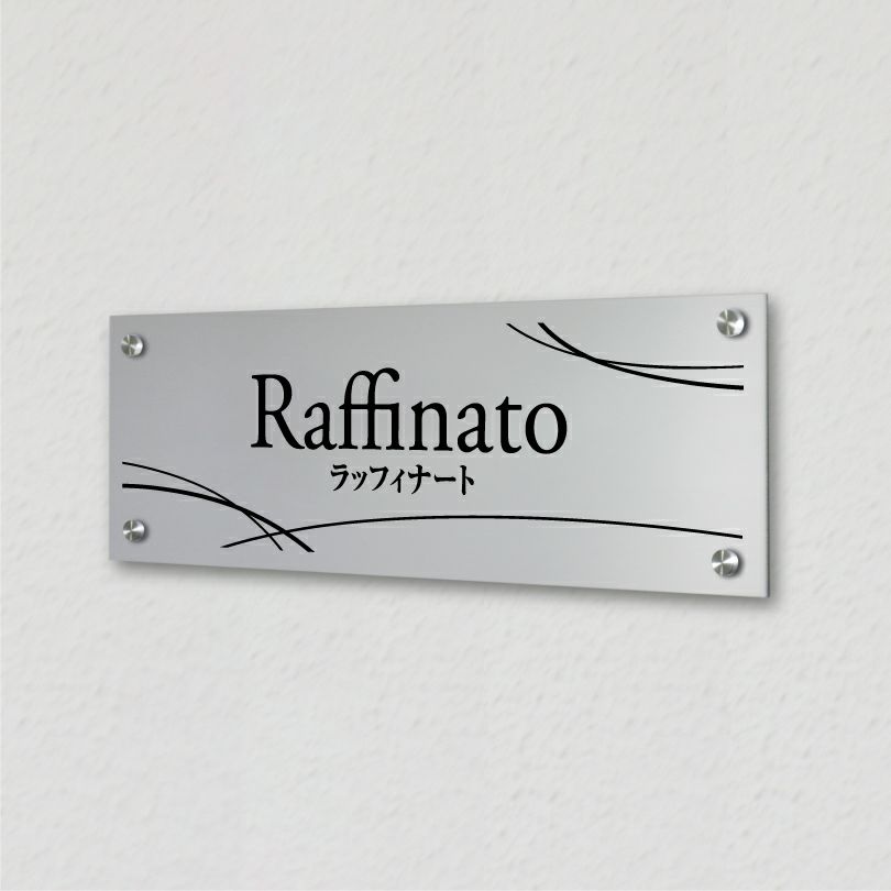 アルポリサイン 化粧ビス止め 病院表札 診療所表札