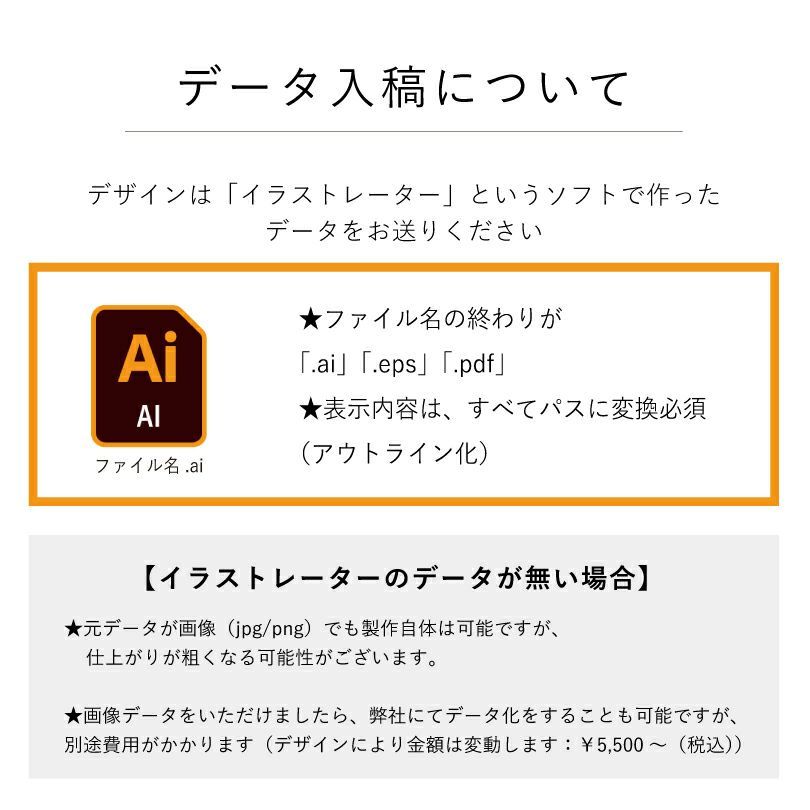 データ入稿方法　イラストレーターの入稿の仕方