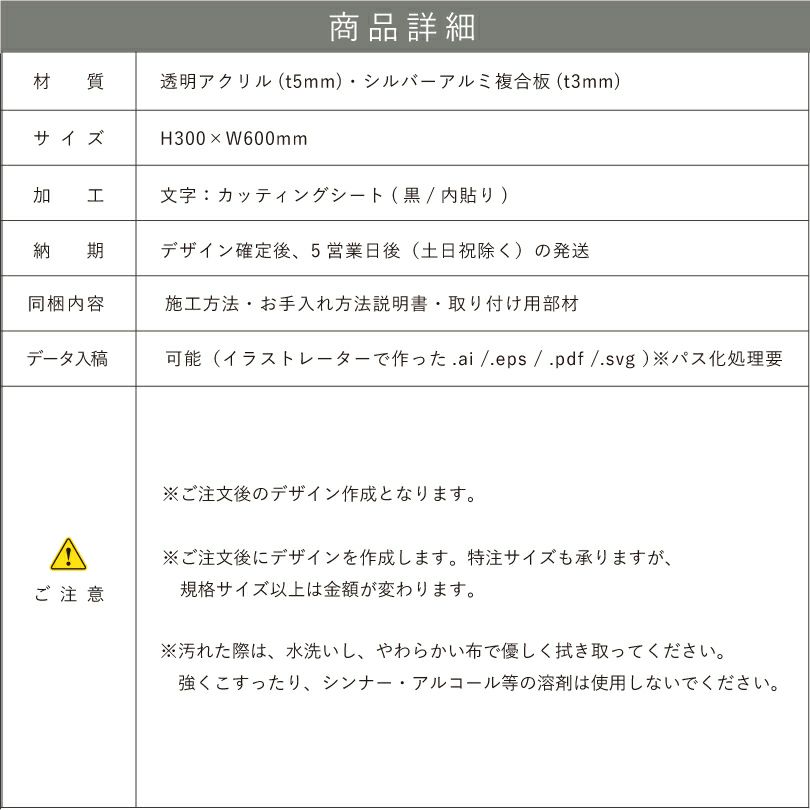 看板仕様図面　看板図面