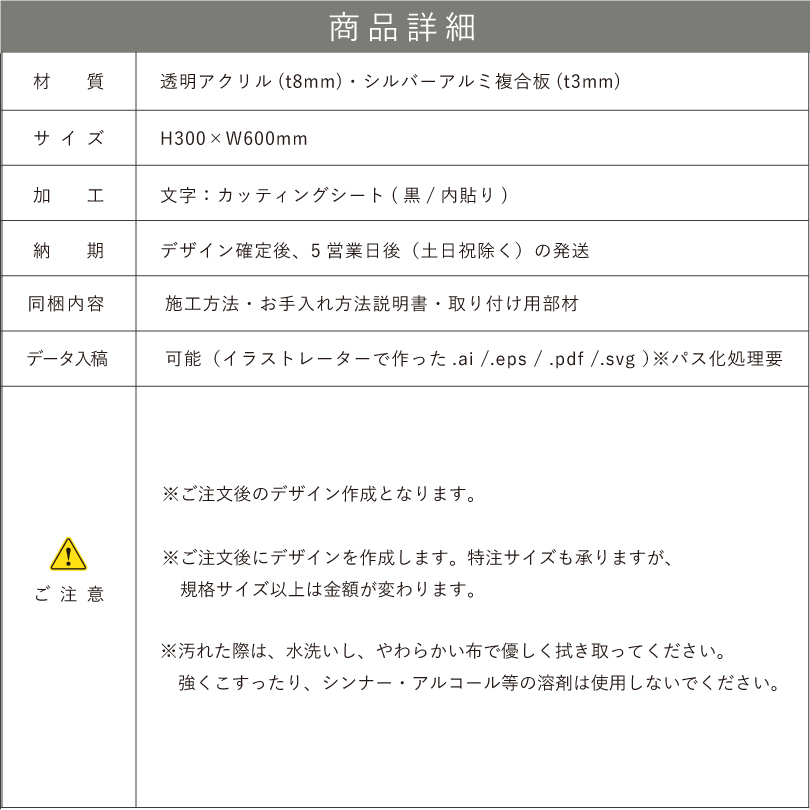 看板仕様図面　看板図面