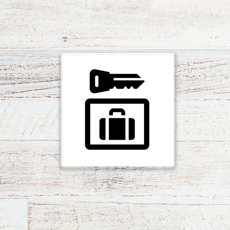 アクリル製案内サイン　室名プレート　　テープ　マグネット止め