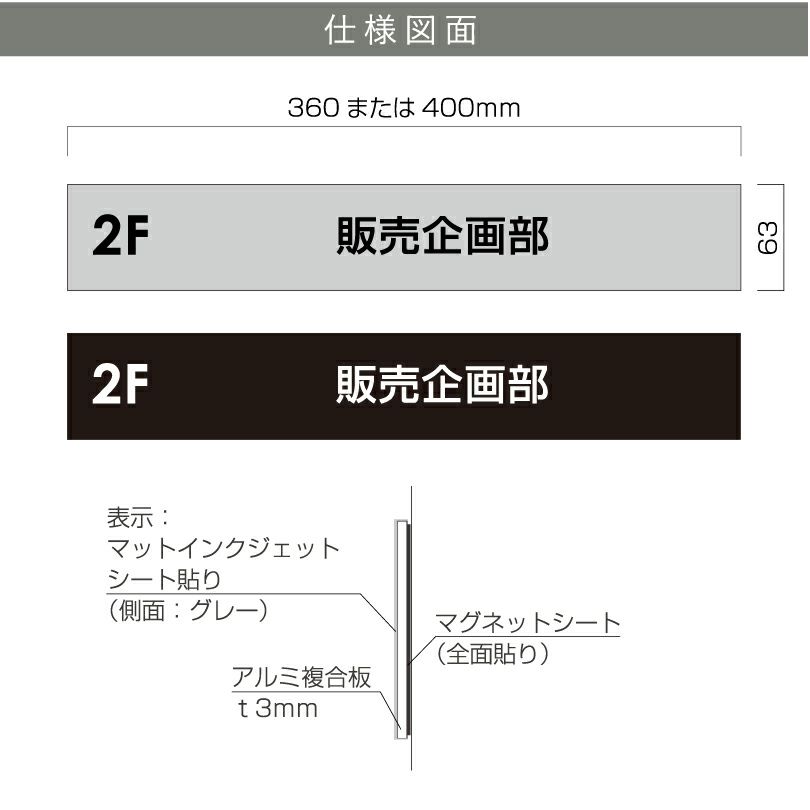 アルミ複合板　プレート　マグネット