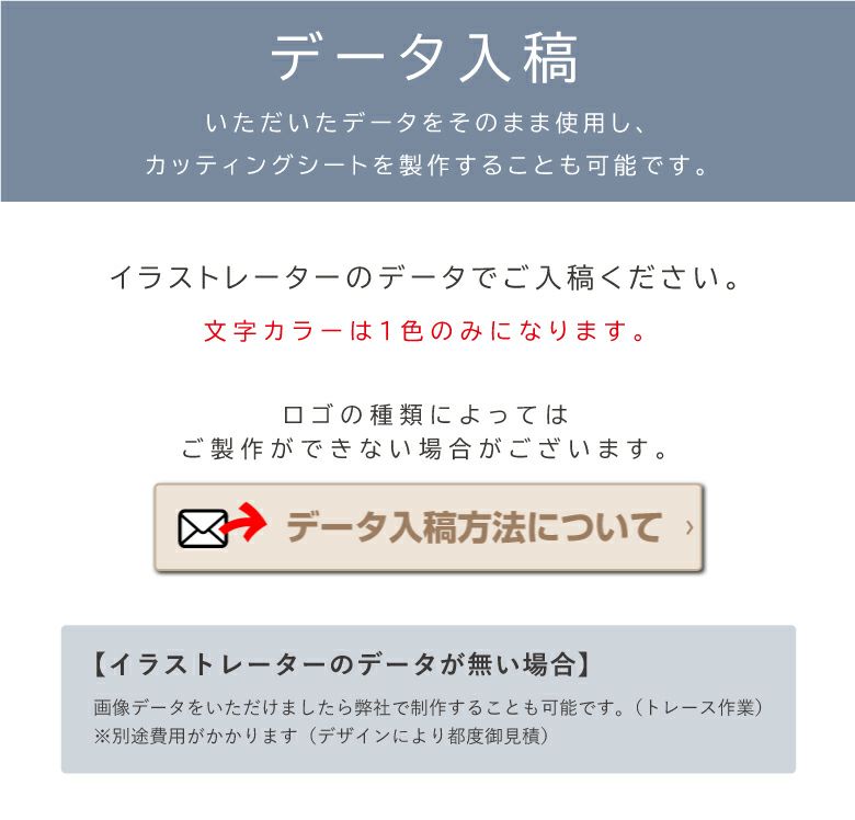 データ入稿について