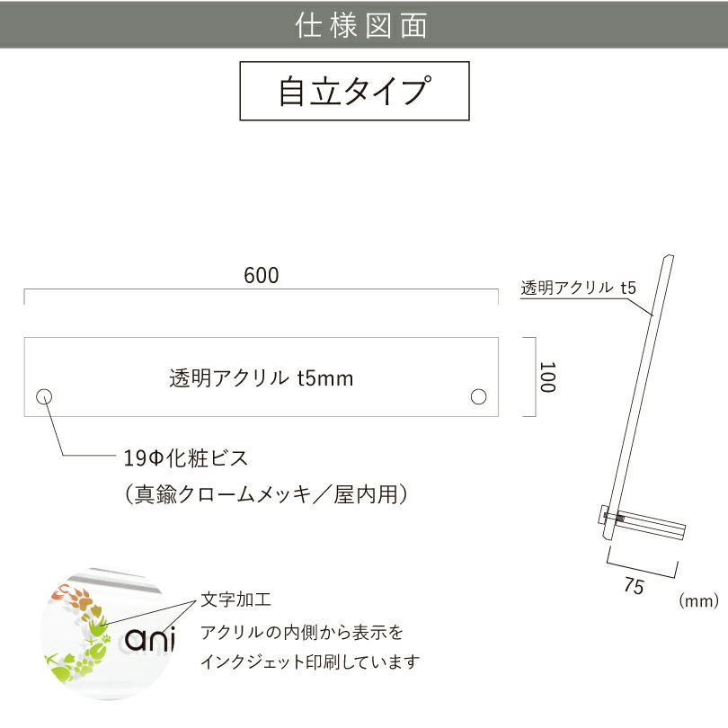 看板図面　仕様図面
