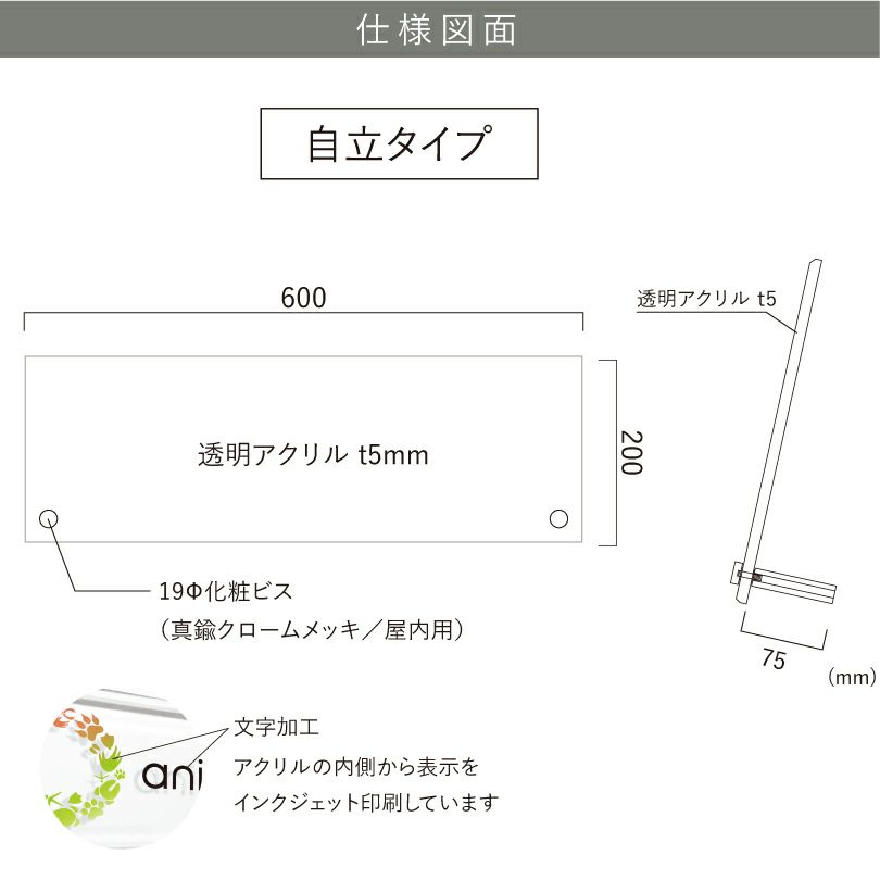看板図面　仕様図面