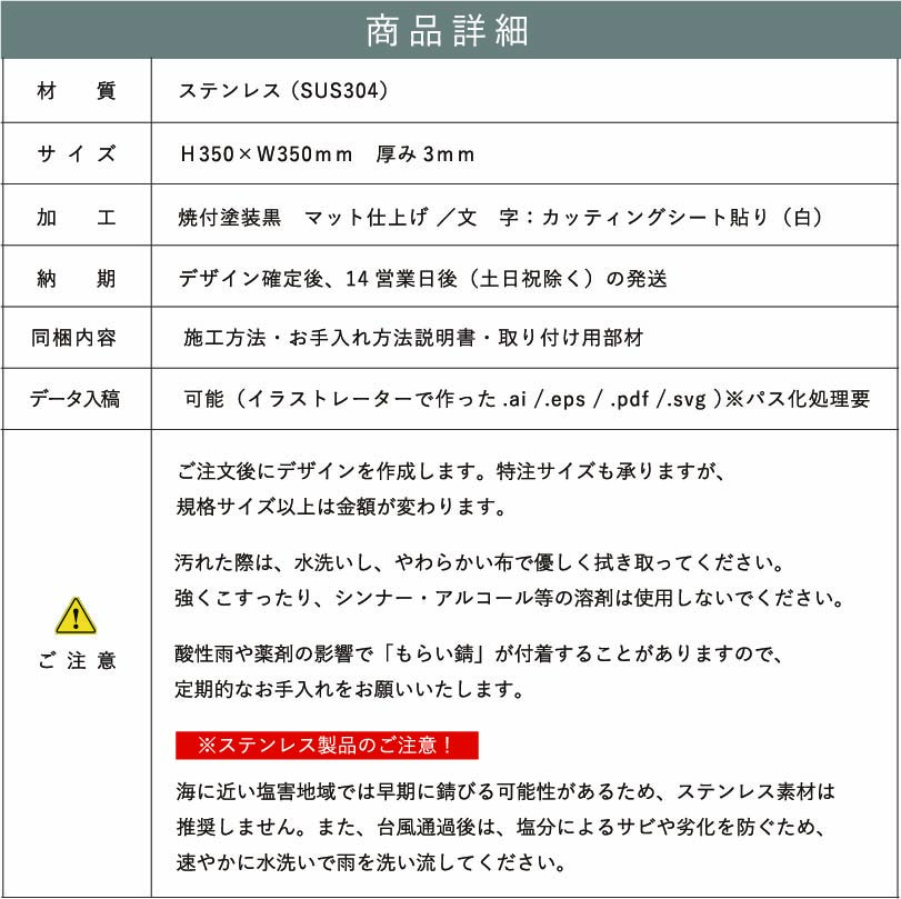 看板仕様図面　看板図面
