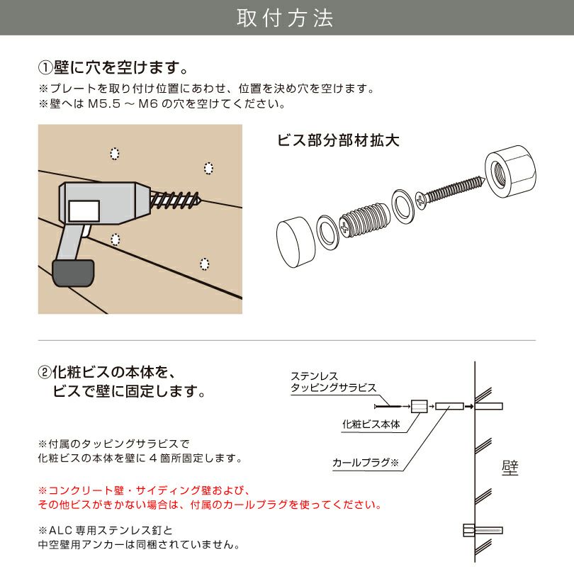 看板の取付け手順