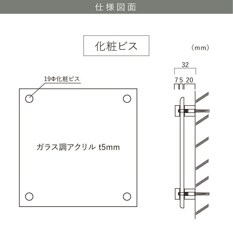看板の図面　仕様