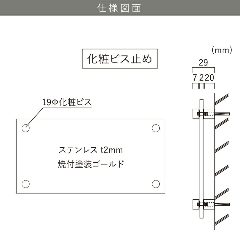 看板仕様図面　看板図面