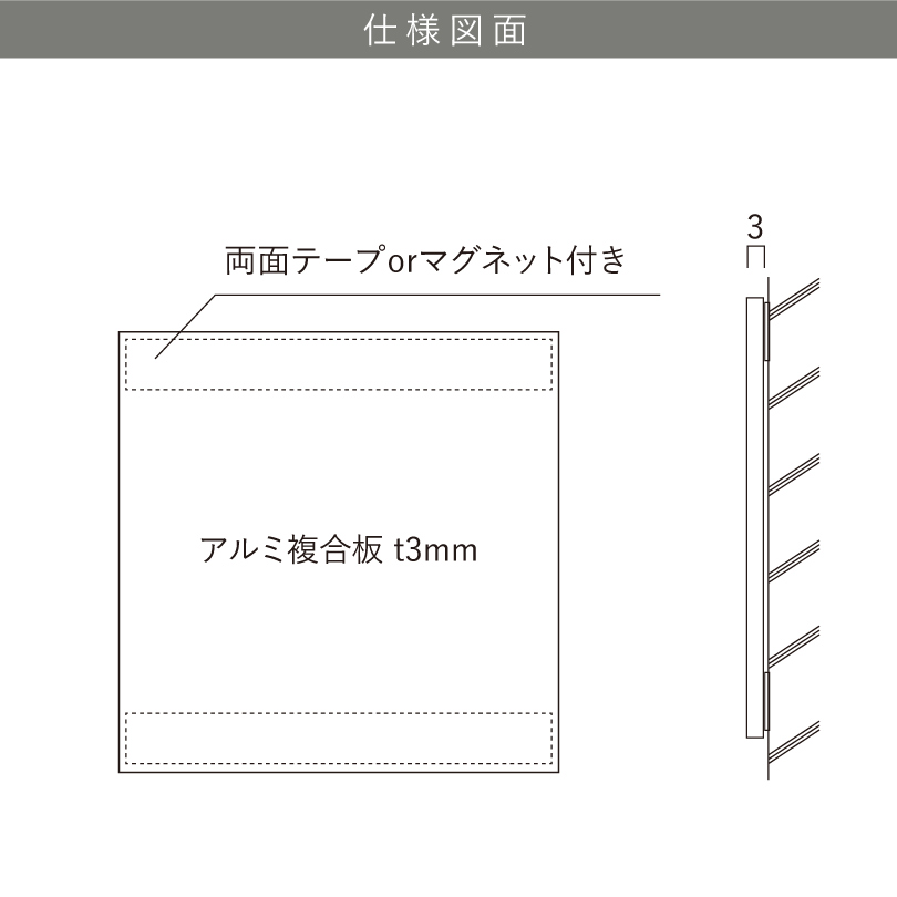 アルミ複合板の説明　軽量で丈夫な看板素材