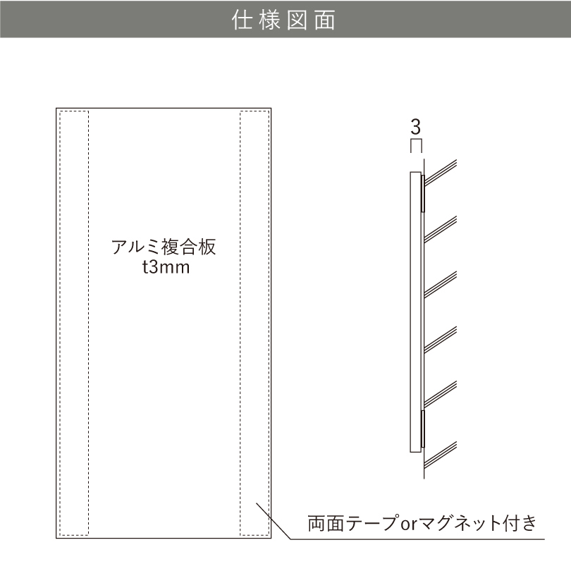 アルミ複合板の説明　軽量で丈夫な看板素材