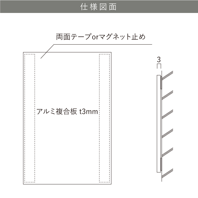 アルミ複合板の説明　軽量で丈夫な看板素材