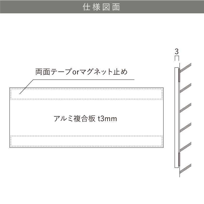 アルミ複合板の説明　軽量で丈夫な看板素材