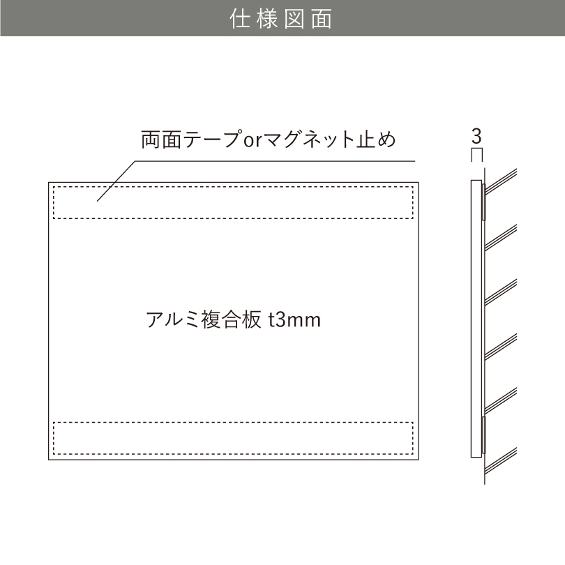 アルミ複合板の説明　軽量で丈夫な看板素材