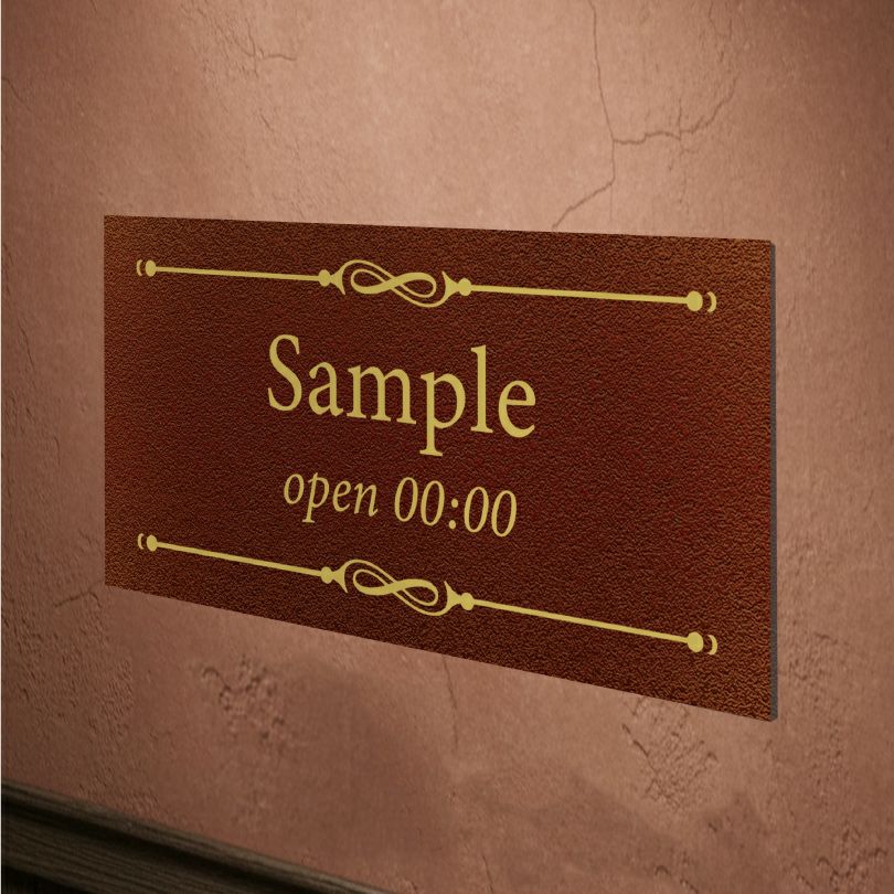 アンティーク風アルポリサイン　屋外使用可