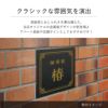クラシックな雰囲気を演出　金属調のデザイン アパート・マンション館銘板やサロン向け