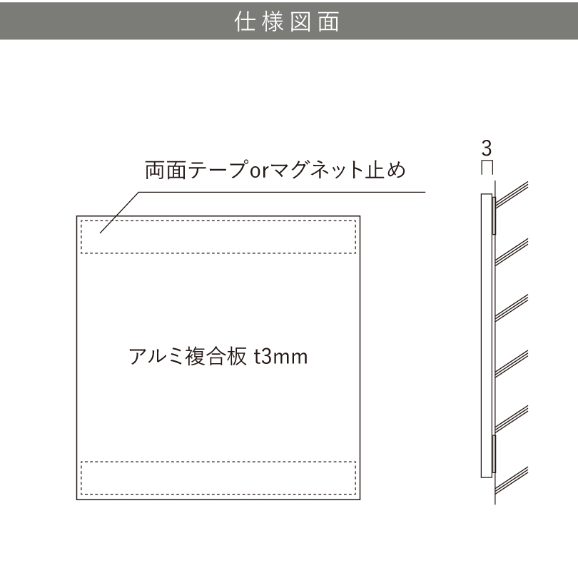 アルミ複合板の説明　軽量で丈夫な看板素材
