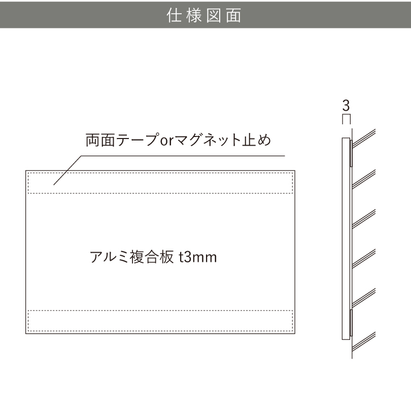 アルミ複合板の説明　軽量で丈夫な看板素材